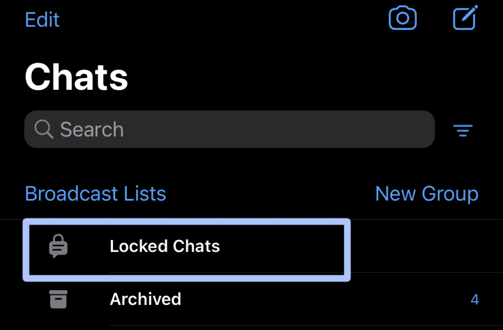 WhatsApp Chat Lock - Locked Chats Folder